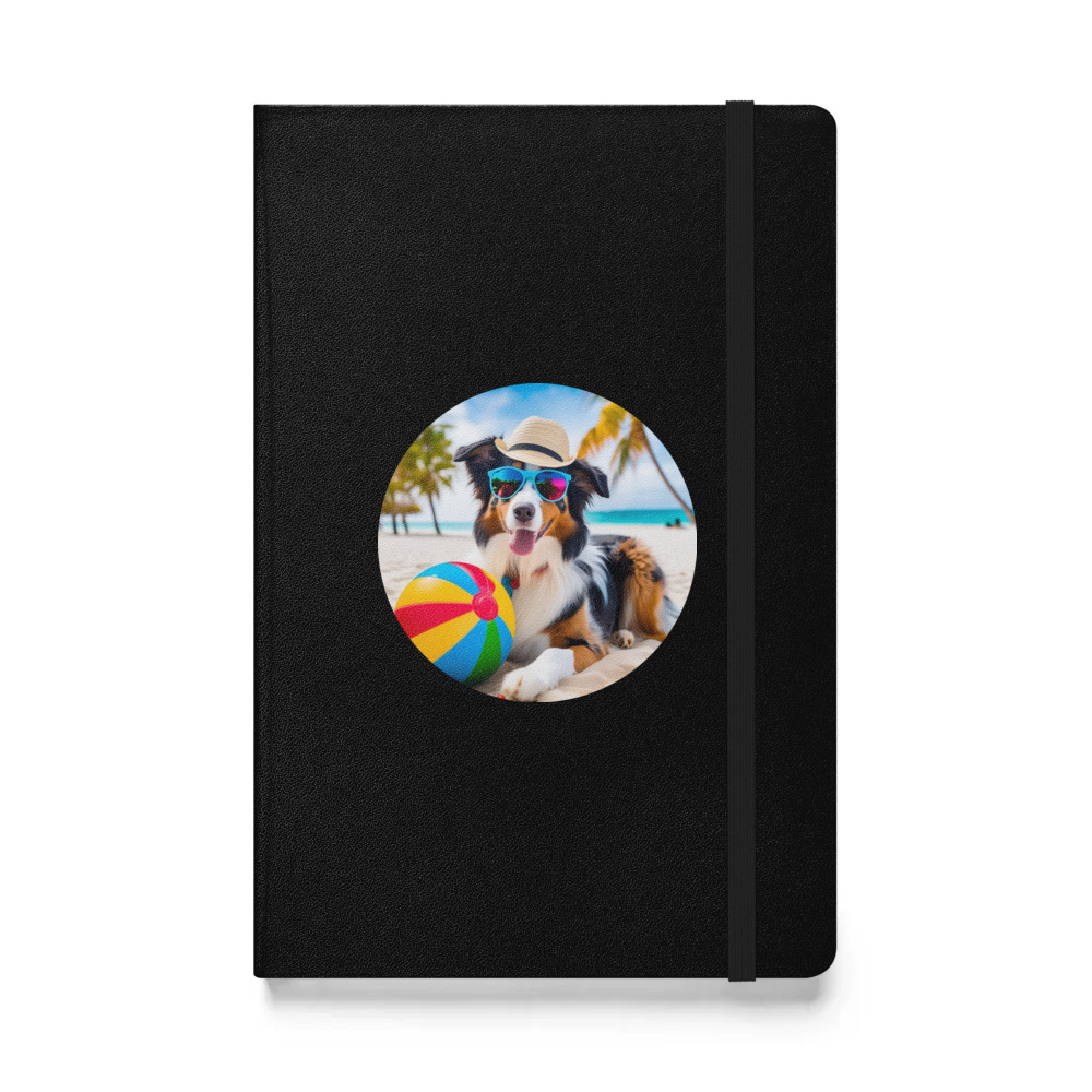 PugMug Custom Australian Shepherd Dog Hardcover Bound Notebook