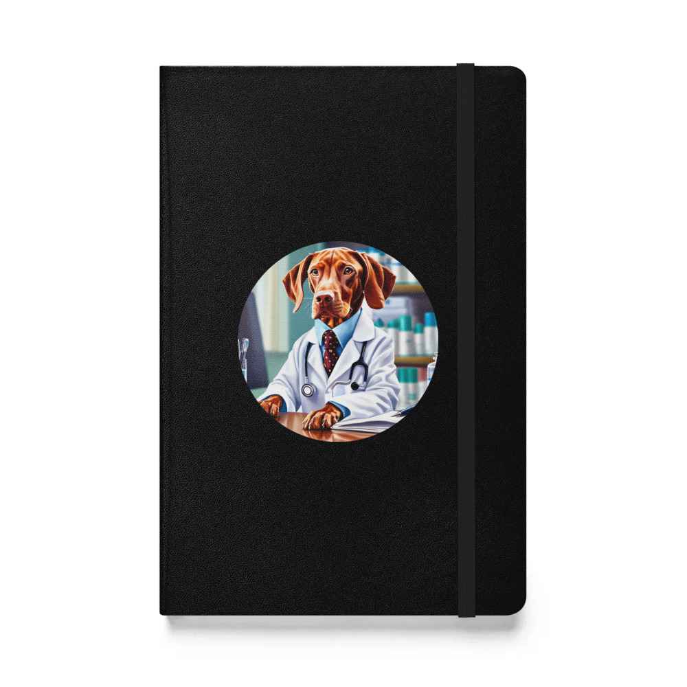 PugMug Custom Vizsla Hardcover Bound Notebook