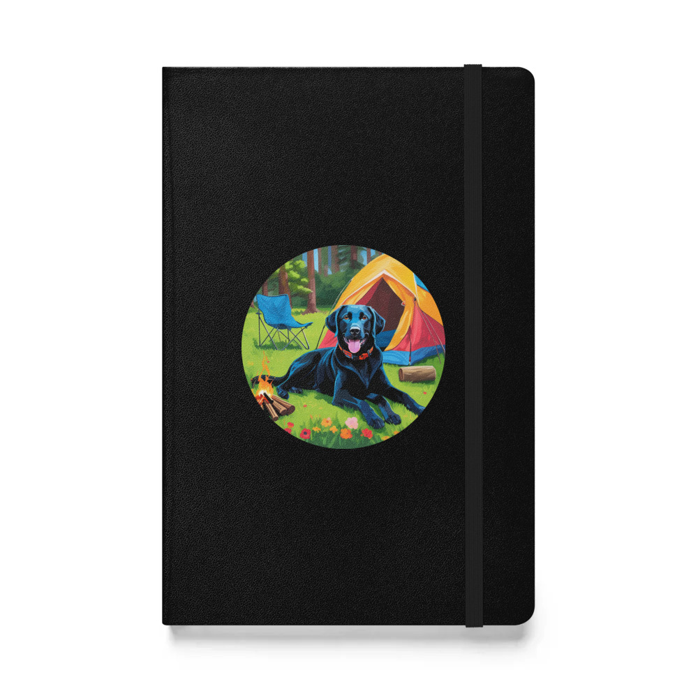 PugMug Custom Black Labrador Retriever Hardcover Bound Notebook