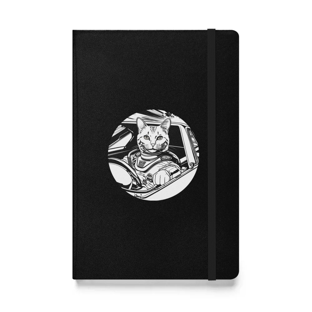 PugMug Custom White Companion Cat Hardcover Bound Notebook