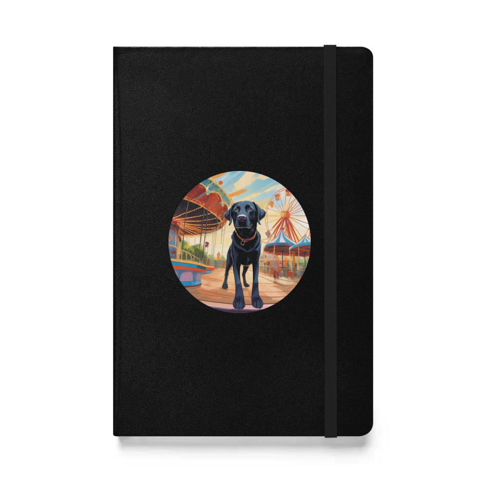 PugMug Custom Black Labrador Retriever Hardcover Bound Notebook