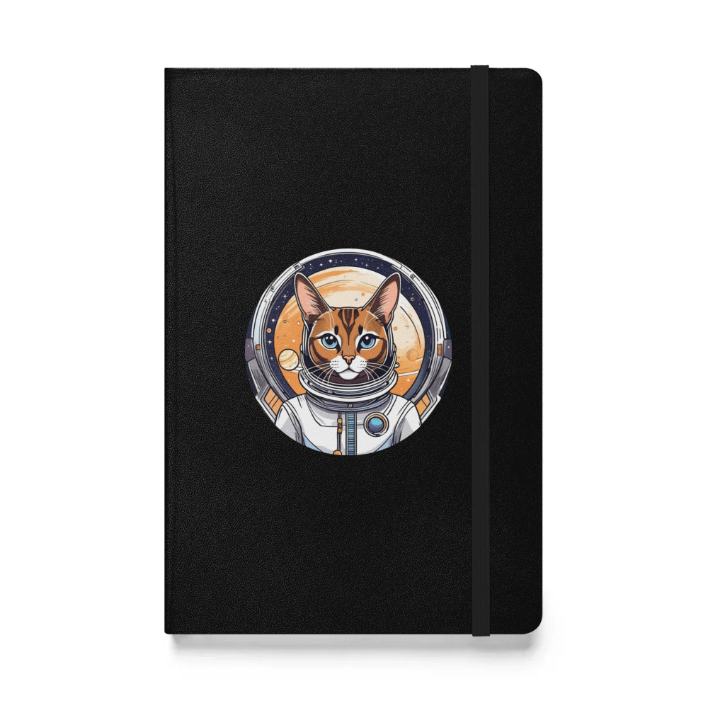 PugMug Custom Tabby Abyssinian Cat Hardcover Bound Notebook