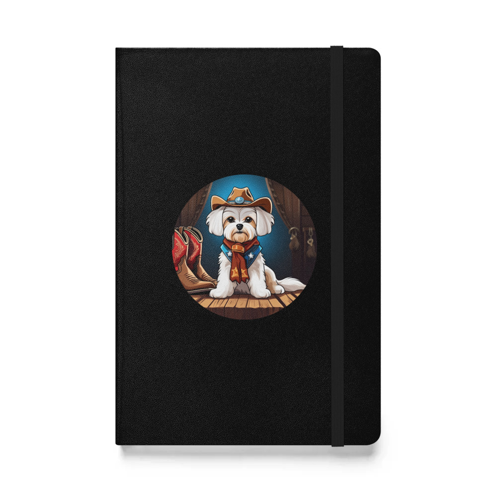 PugMug Custom Maltese Dog Hardcover Bound Notebook