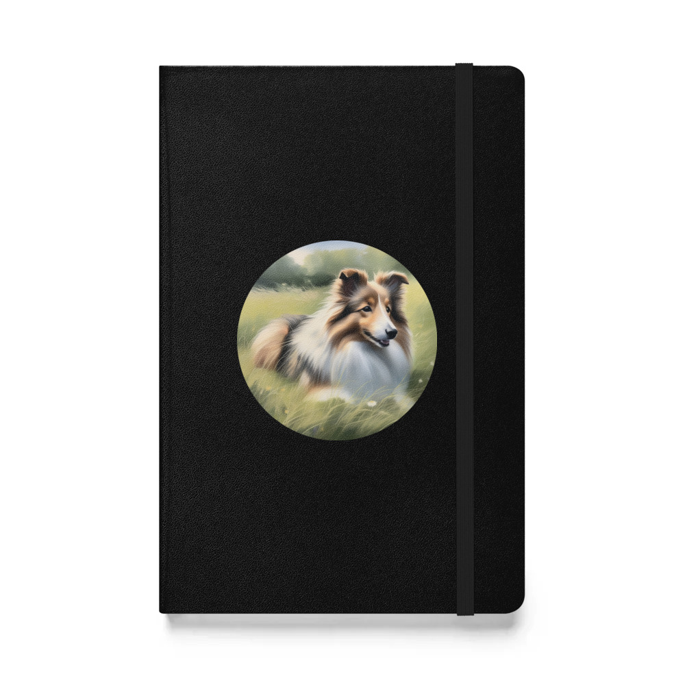 PugMug Custom Shetland Sheepdog Hardcover Bound Notebook