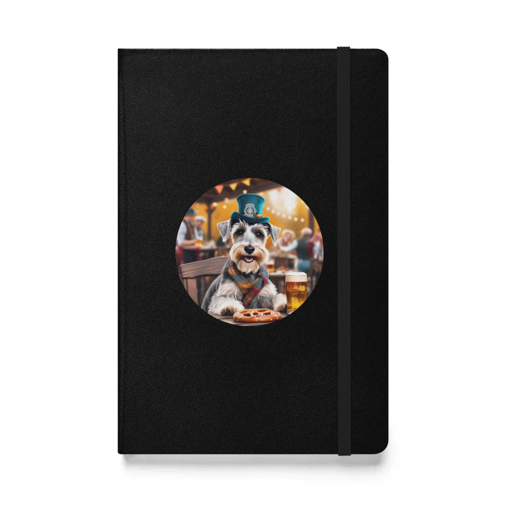 PugMug Custom Miniature Schnauzer Hardcover Bound Notebook