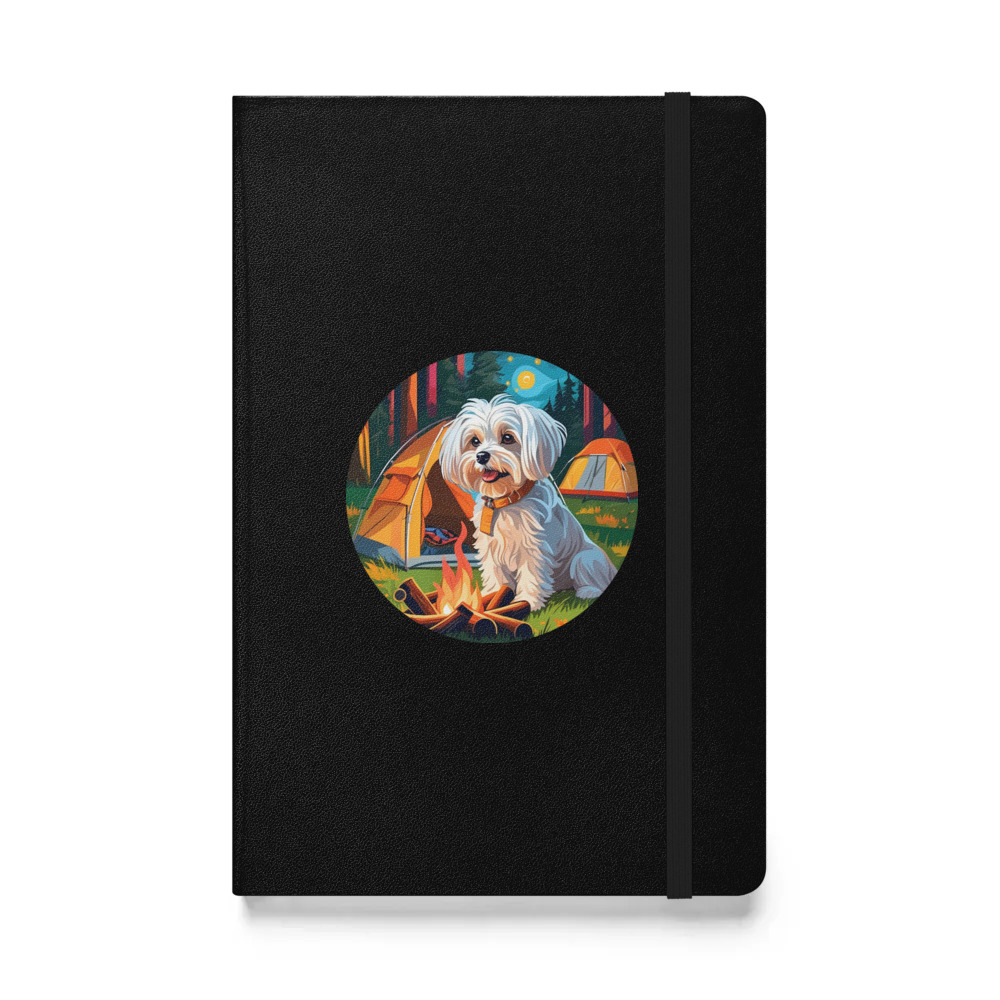 PugMug Custom Maltese Dog Hardcover Bound Notebook