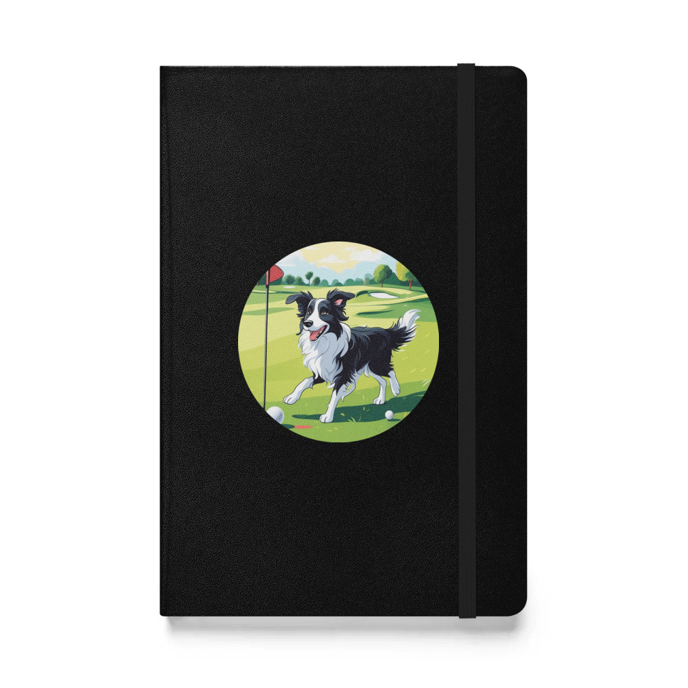 PugMug Custom Border Collie Hardcover Bound Notebook