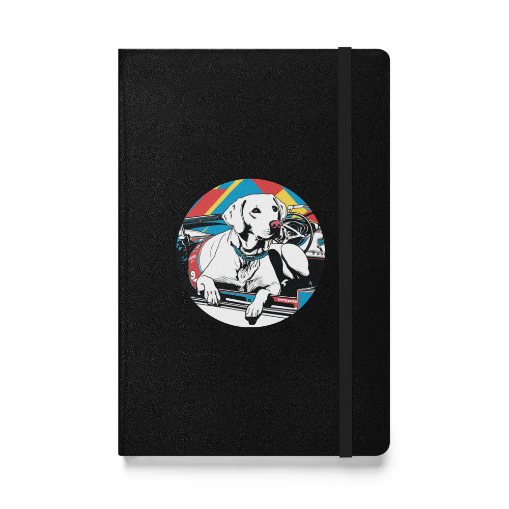 PugMug Custom White Labrador Retriever Hardcover Bound Notebook
