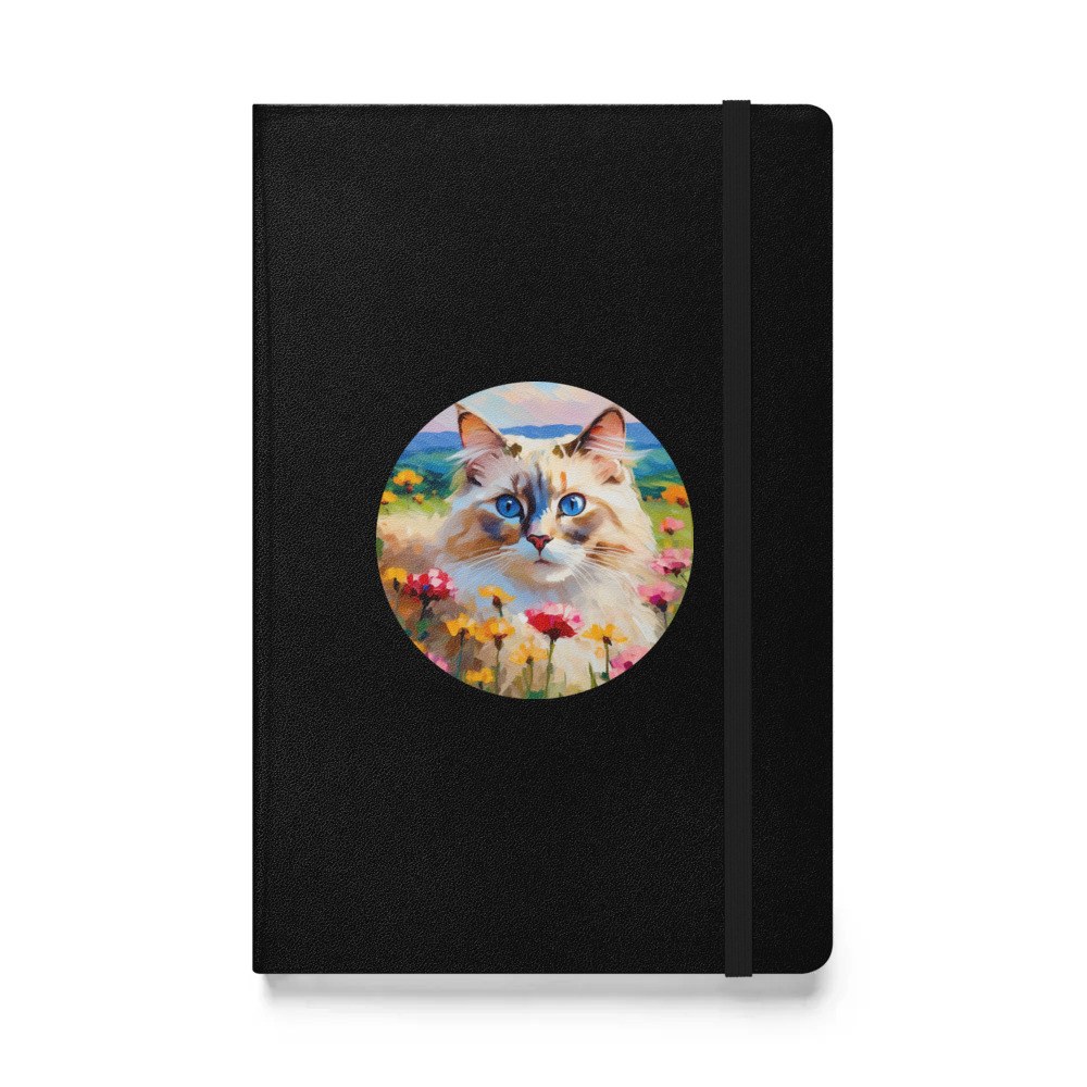 PugMug Custom Tabby Ragdoll Cat Hardcover Bound Notebook
