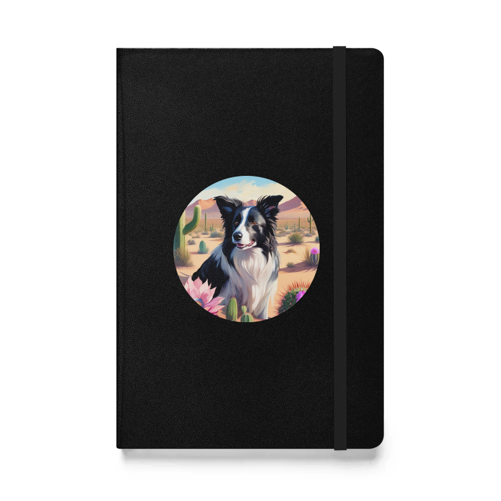 PugMug Custom Border Collie Hardcover Bound Notebook
