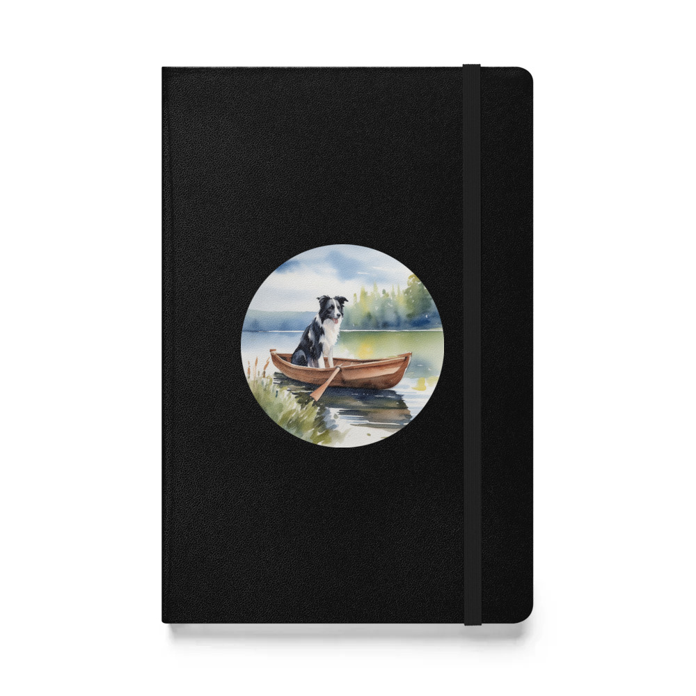 PugMug Custom Border Collie Hardcover Bound Notebook