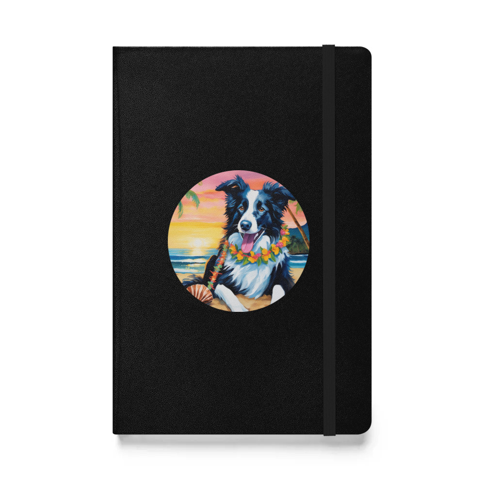 PugMug Custom Border Collie Hardcover Bound Notebook