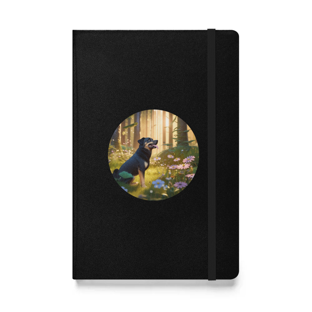 PugMug Custom Blue Hardcover Bound Notebook