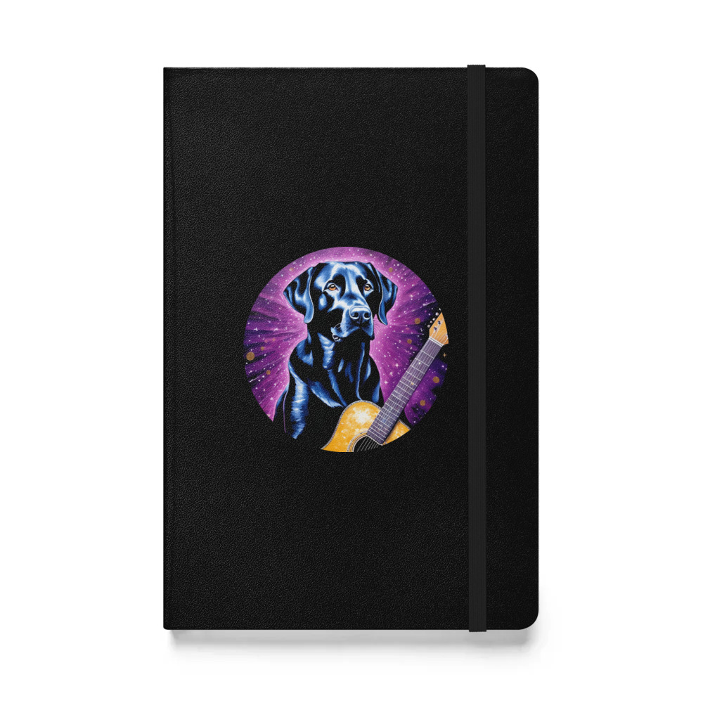 PugMug Custom Black Labrador Retriever Hardcover Bound Notebook