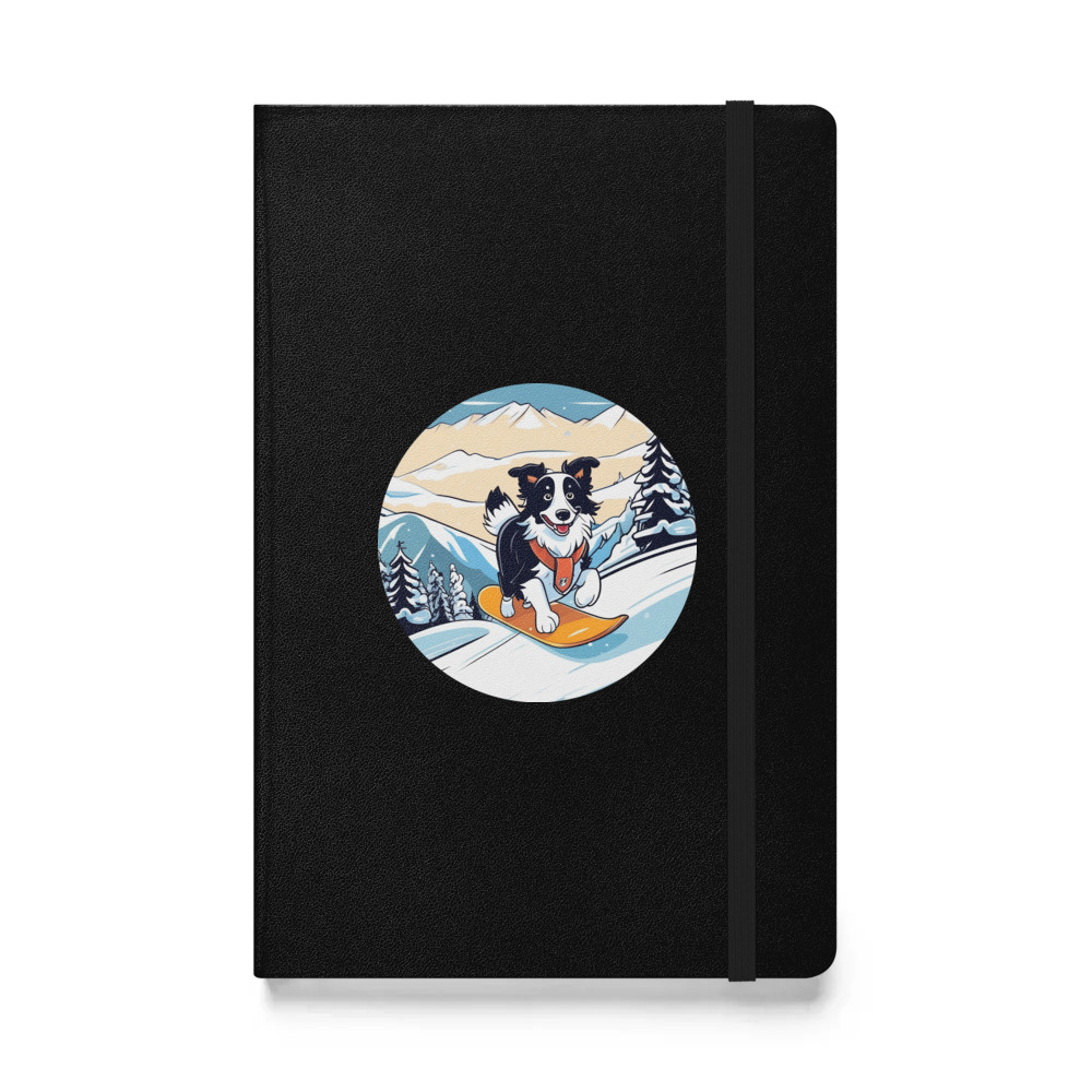 PugMug Custom Border Collie Hardcover Bound Notebook