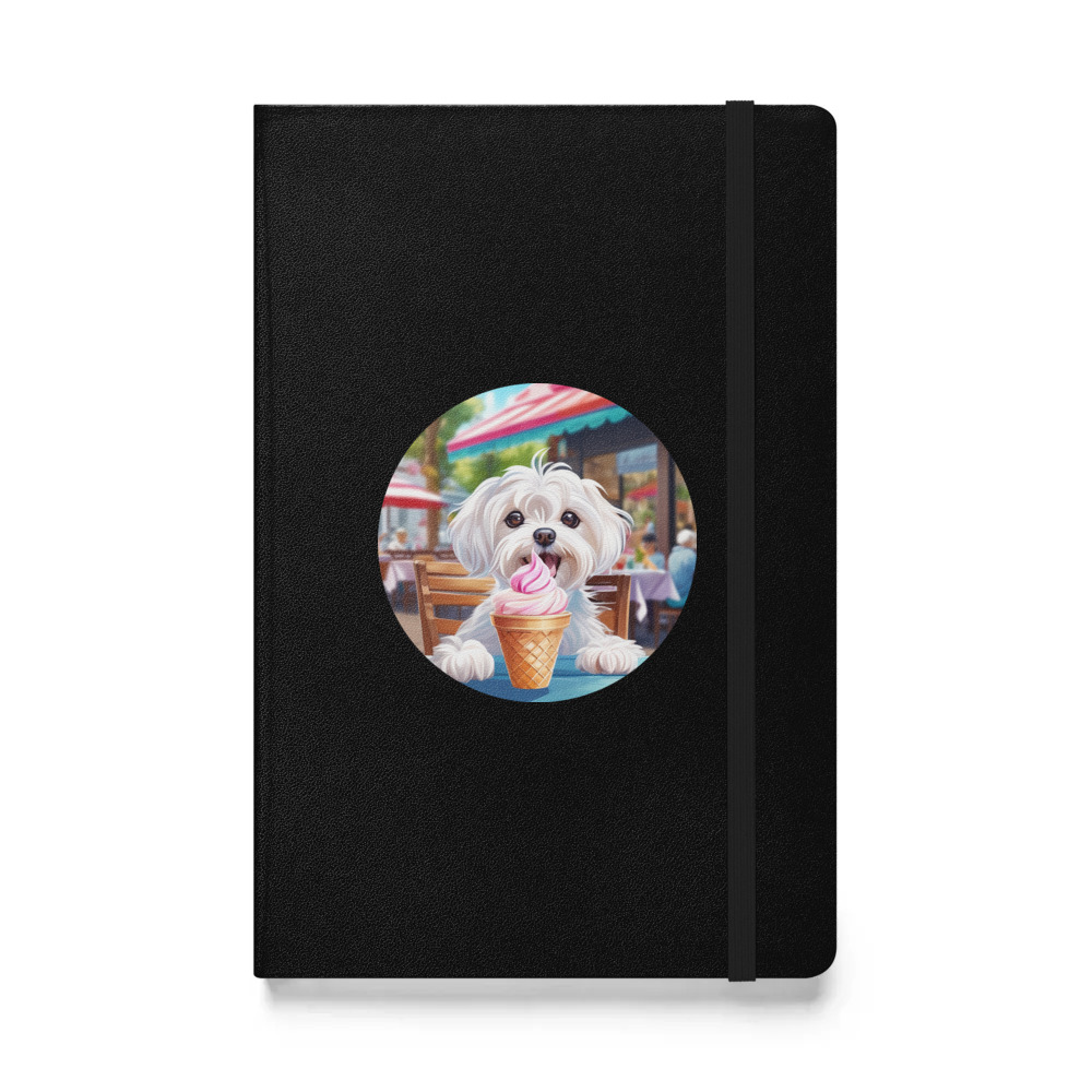 PugMug Custom Maltese Dog Hardcover Bound Notebook