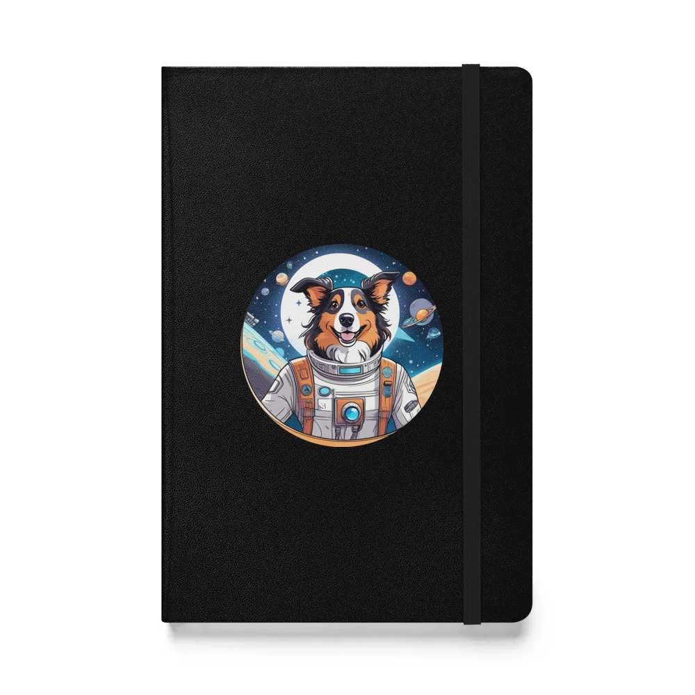 PugMug Custom Collie Hardcover Bound Notebook