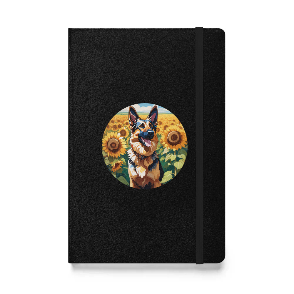 PugMug Custom German Shepherd Dog Hardcover Bound Notebook