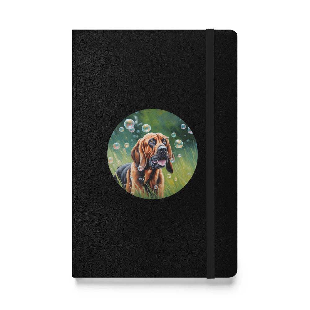 PugMug Custom Bloodhound Hardcover Bound Notebook