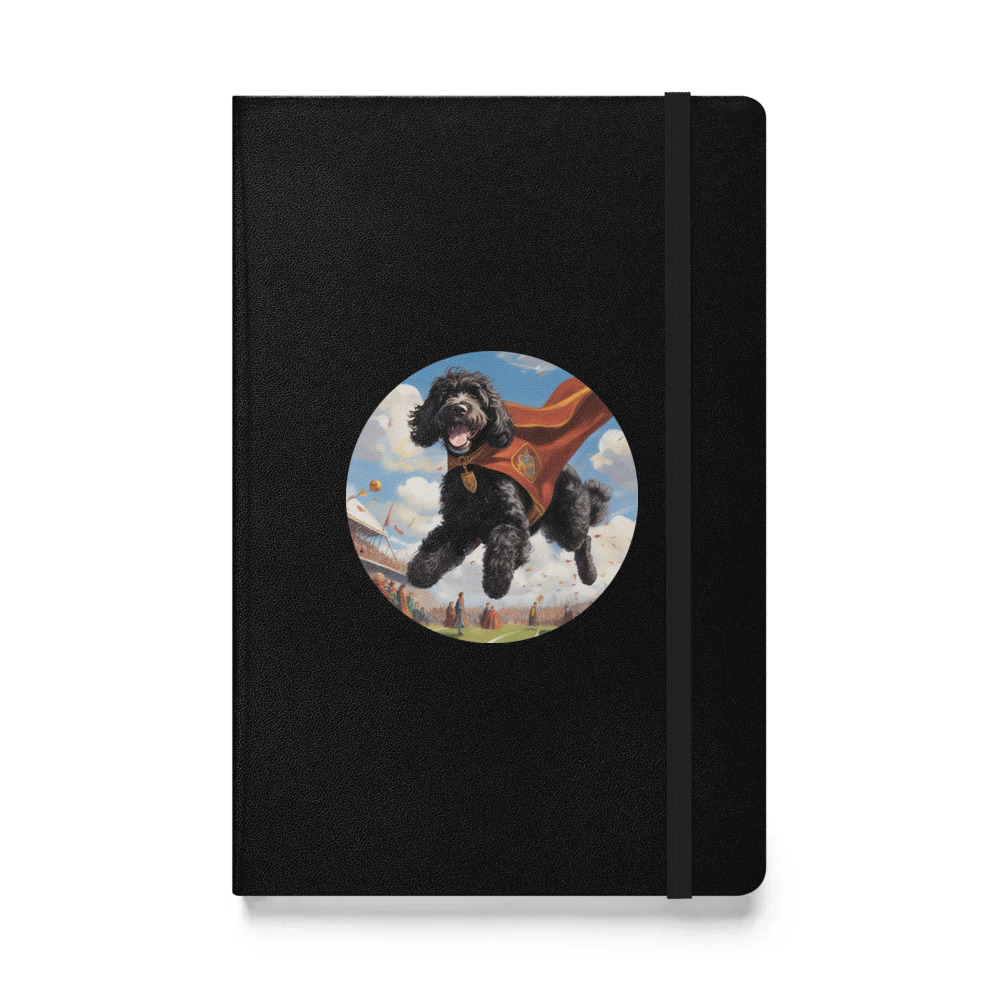 PugMug Custom Portuguese Water Dog Hardcover Bound Notebook