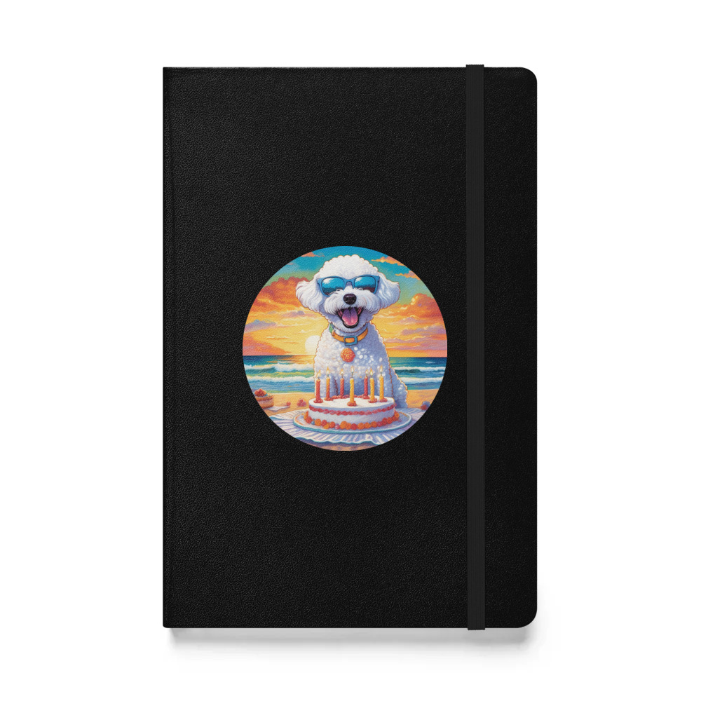 PugMug Custom Bichons Frise Hardcover Bound Notebook