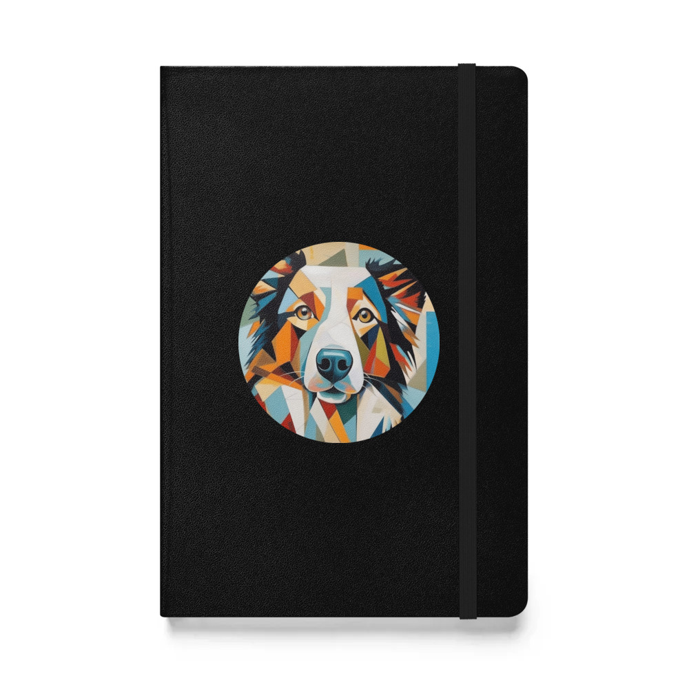 PugMug Custom Border Collie Hardcover Bound Notebook