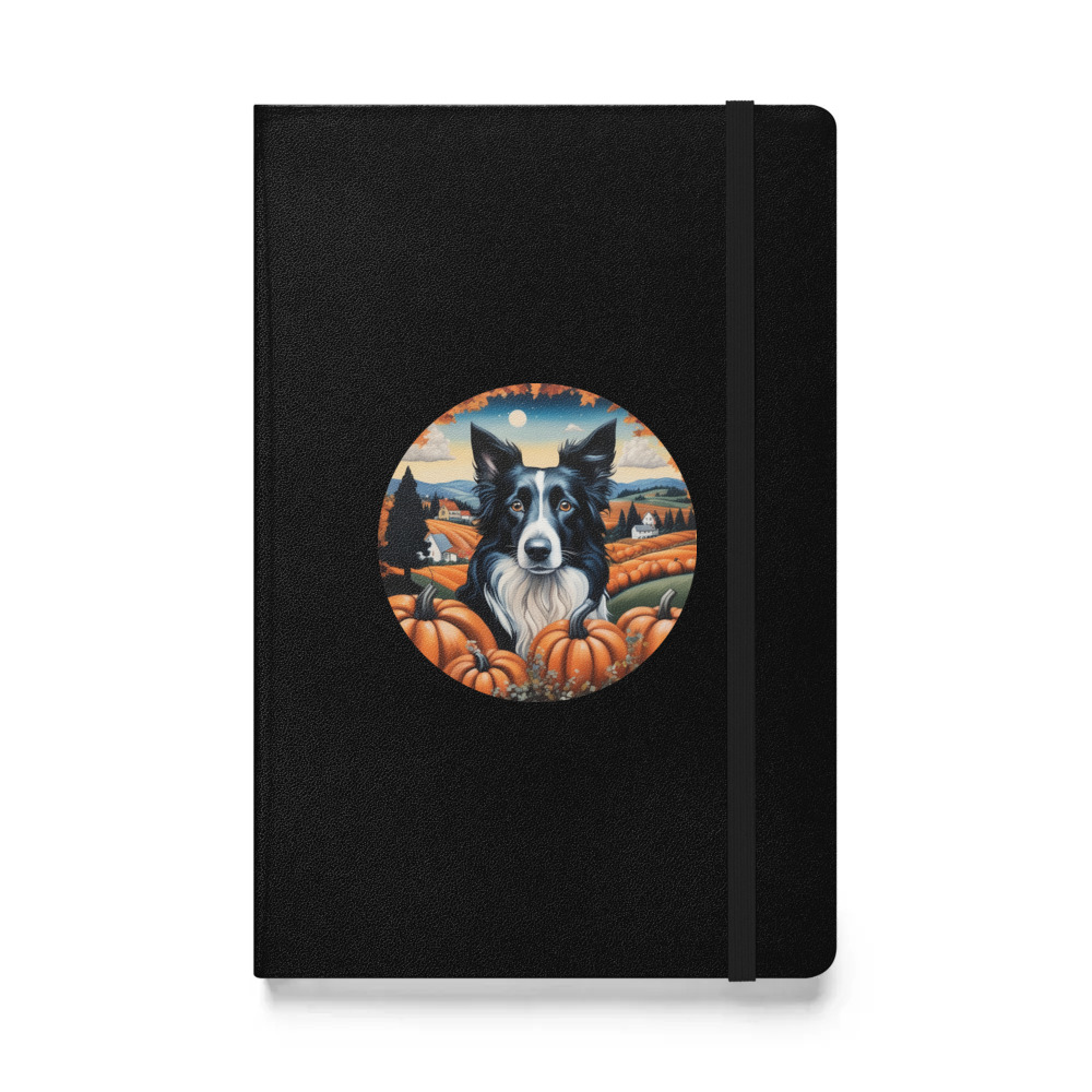 PugMug Custom Border Collie Hardcover Bound Notebook
