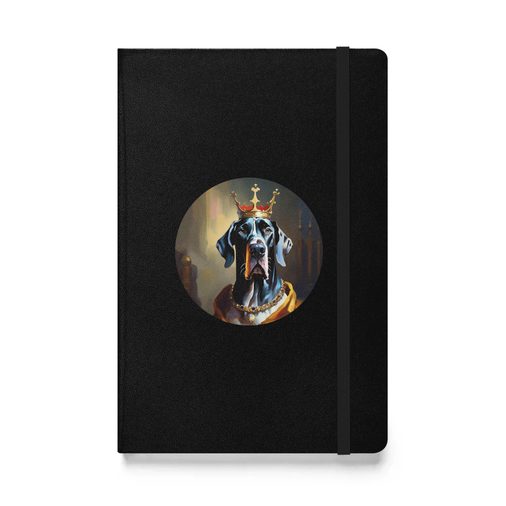 PugMug Custom Great Dane Hardcover Bound Notebook