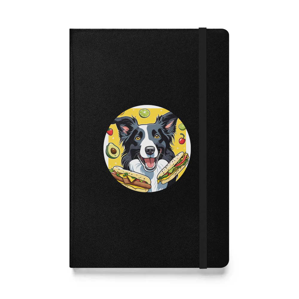 PugMug Custom Border Collie Hardcover Bound Notebook