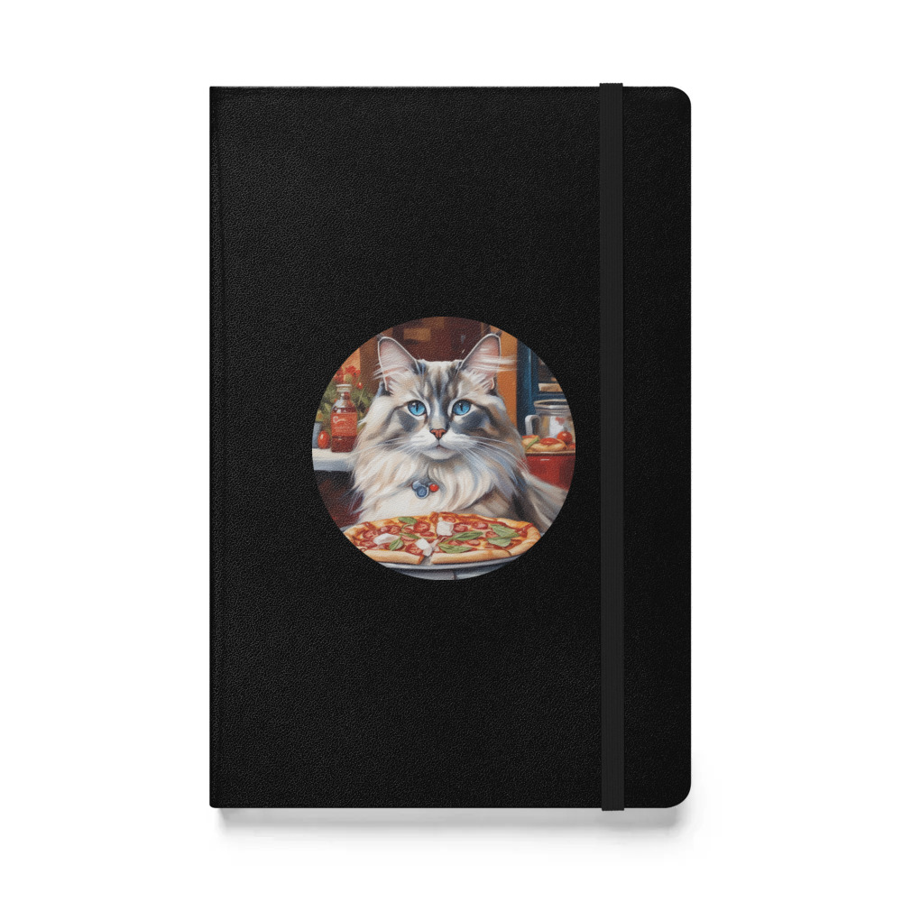 PugMug Custom Tabby Ragdoll Cat Hardcover Bound Notebook