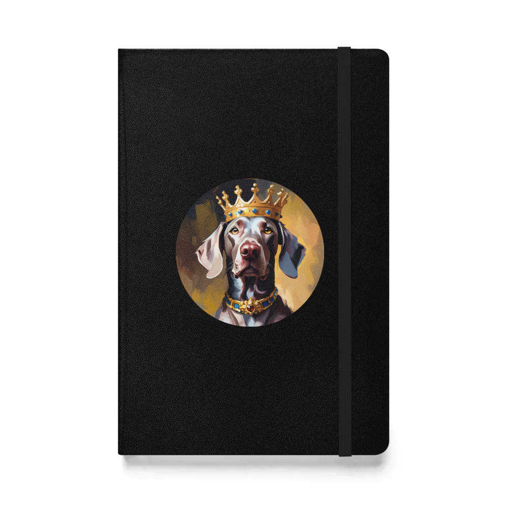 PugMug Custom Weimaraner Hardcover Bound Notebook