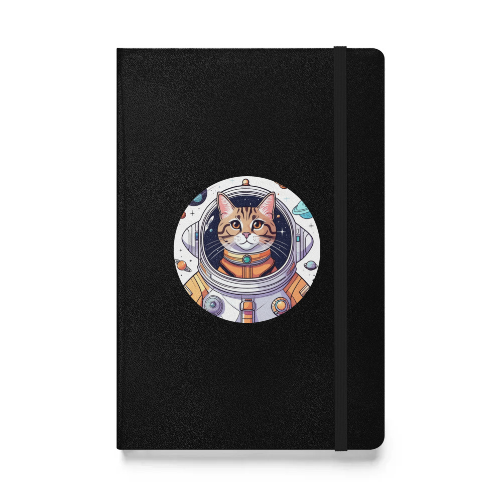 PugMug Custom Tabby Exotic Cat Hardcover Bound Notebook