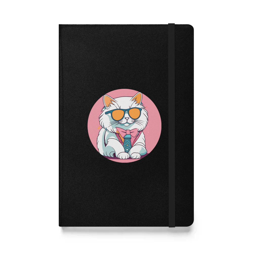 PugMug Custom White Ragdoll Cat Hardcover Bound Notebook