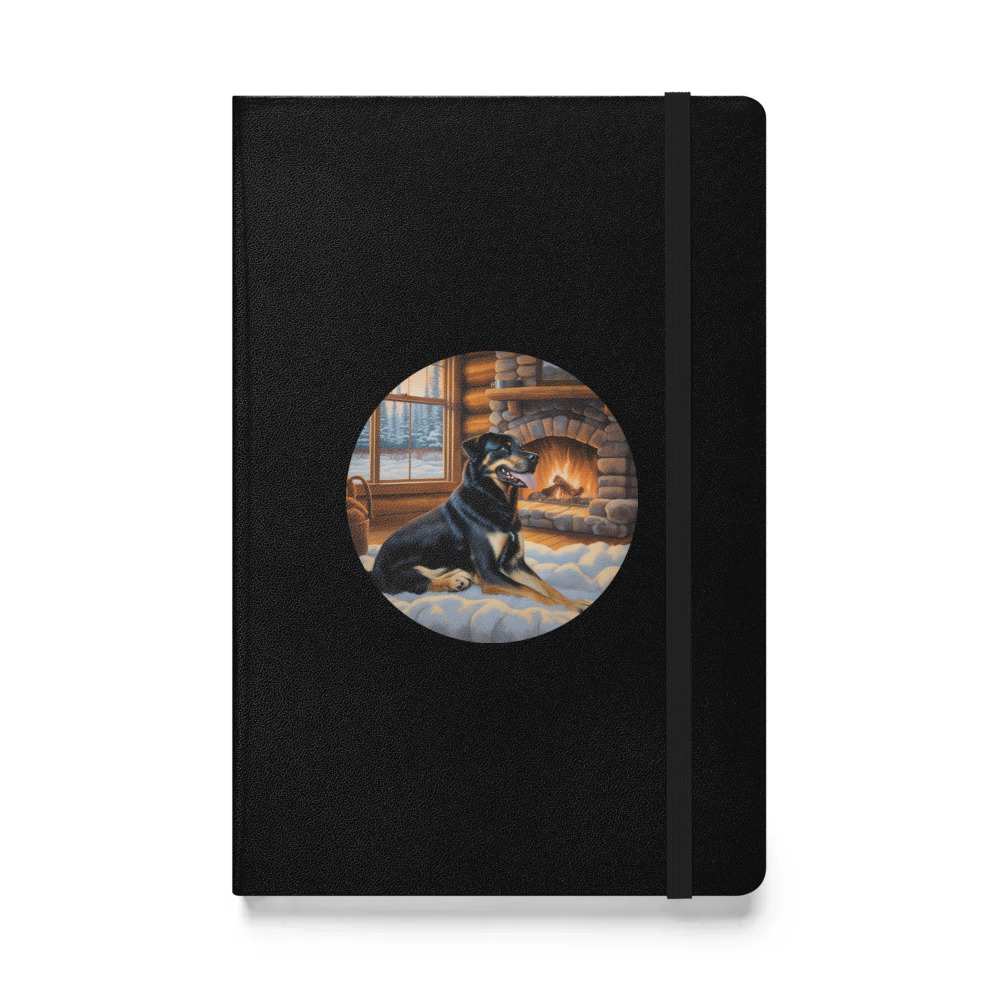 PugMug Custom Blue Hardcover Bound Notebook
