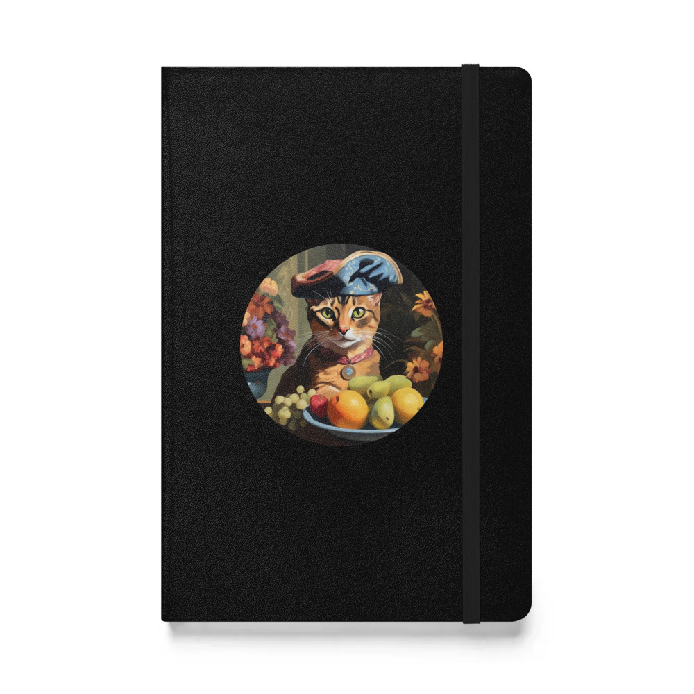 PugMug Custom Tabby Abyssinian Cat Hardcover Bound Notebook