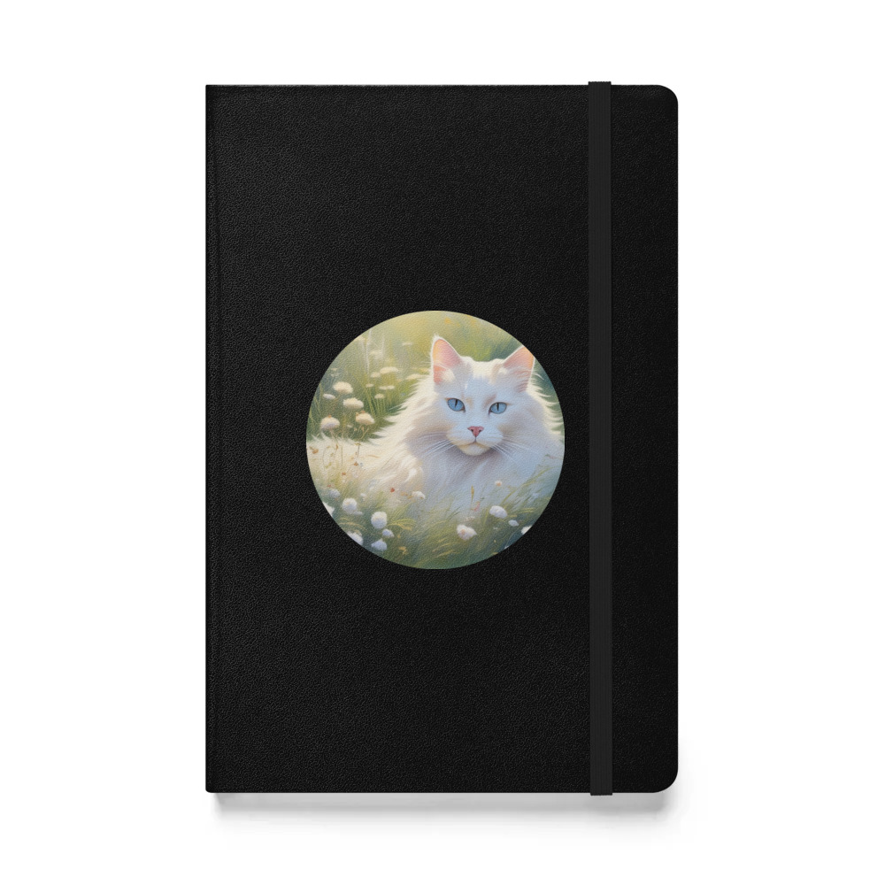 PugMug Custom White Ragdoll Cat Hardcover Bound Notebook