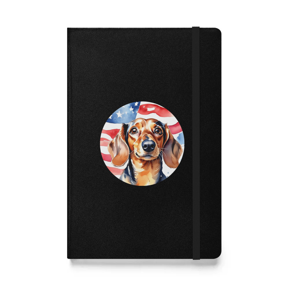 PugMug Custom Tan Dachshund Hardcover Bound Notebook