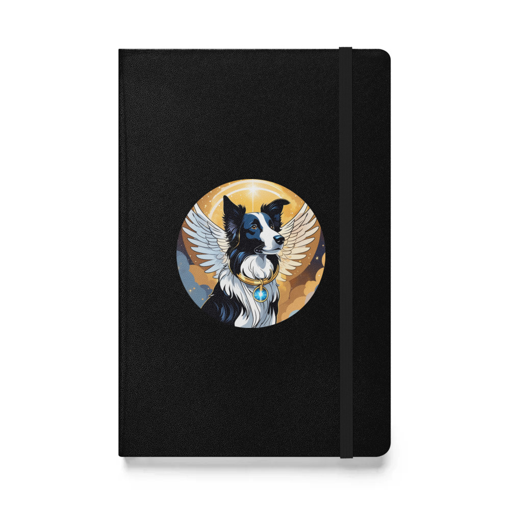 PugMug Custom Border Collie Hardcover Bound Notebook