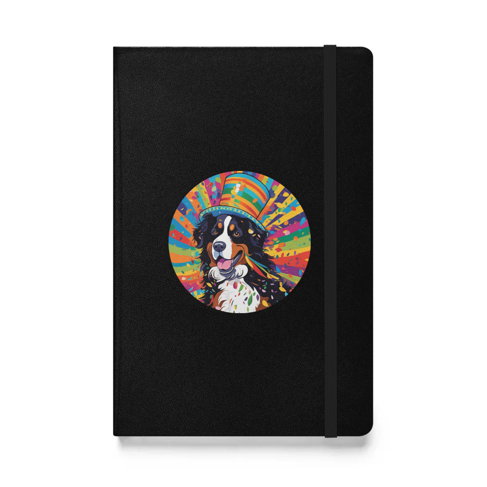 PugMug Custom Bernese Mountain Dog Hardcover Bound Notebook