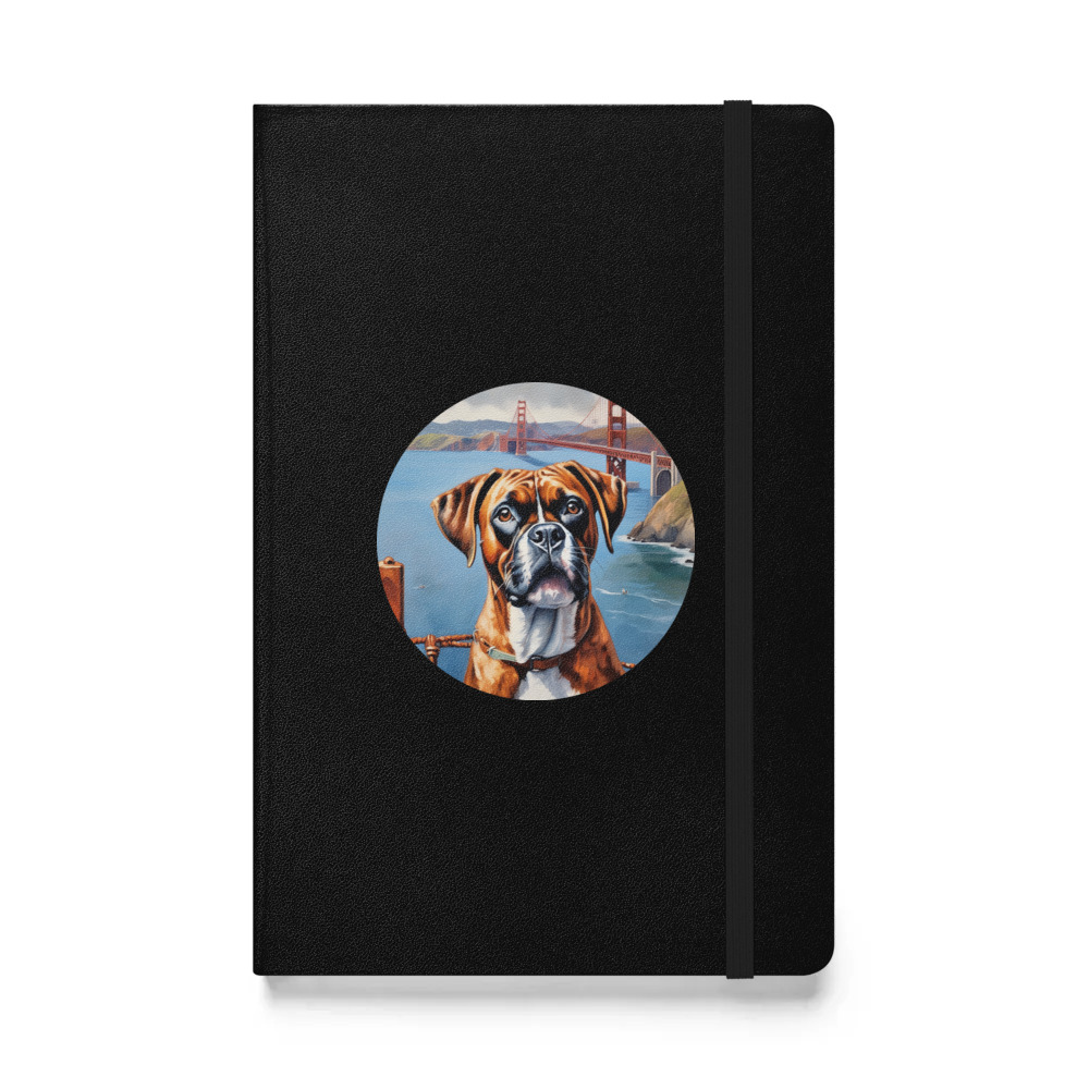 PugMug Custom Boxer Dog Hardcover Bound Notebook
