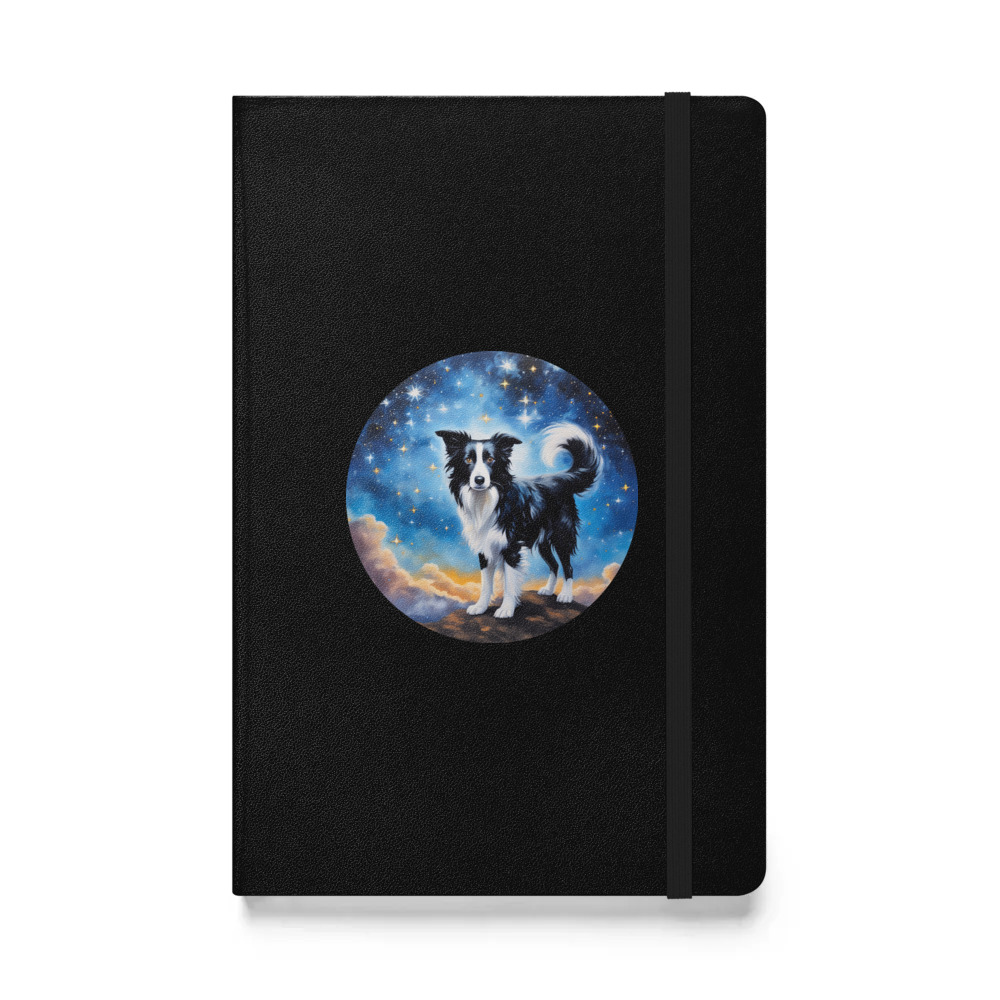 PugMug Custom Border Collie Hardcover Bound Notebook