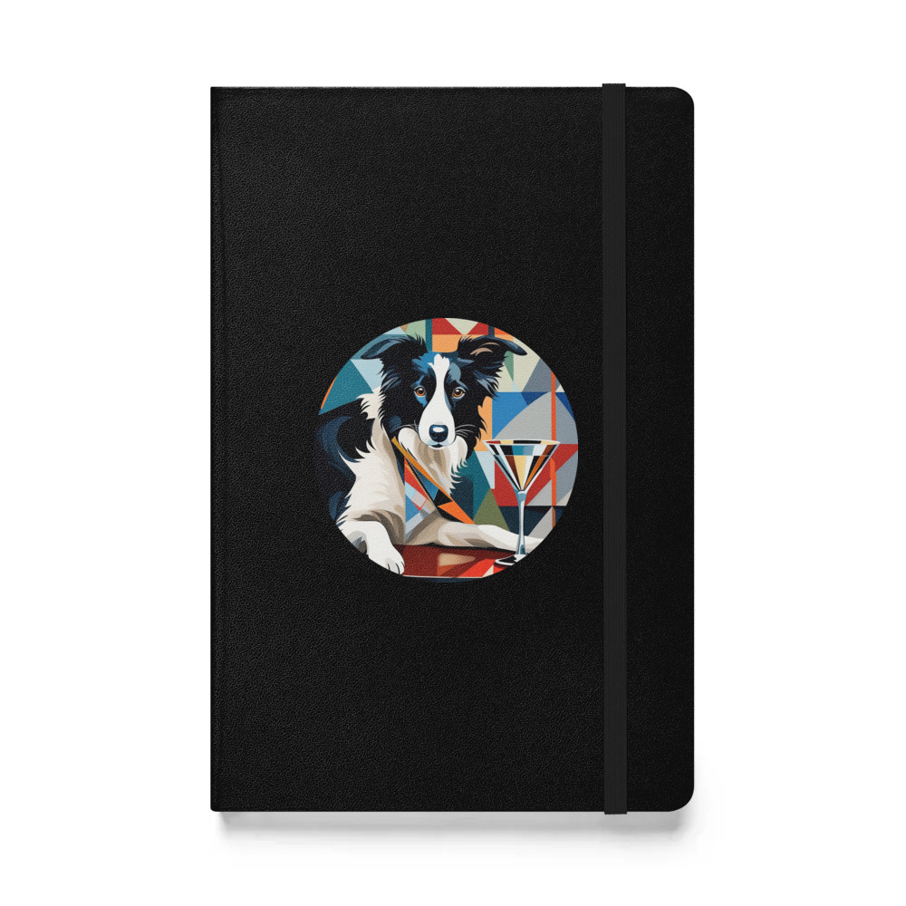 PugMug Custom Border Collie Hardcover Bound Notebook