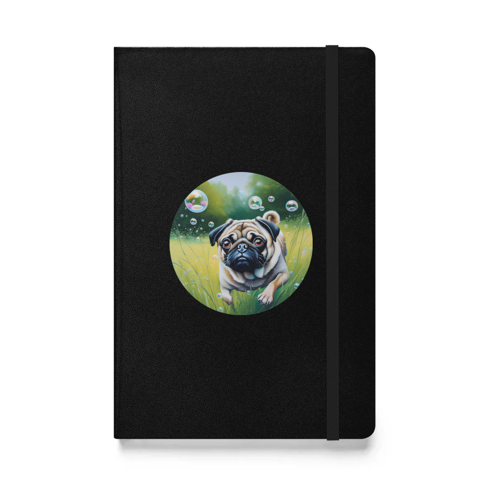 PugMug Custom Pug Hardcover Bound Notebook