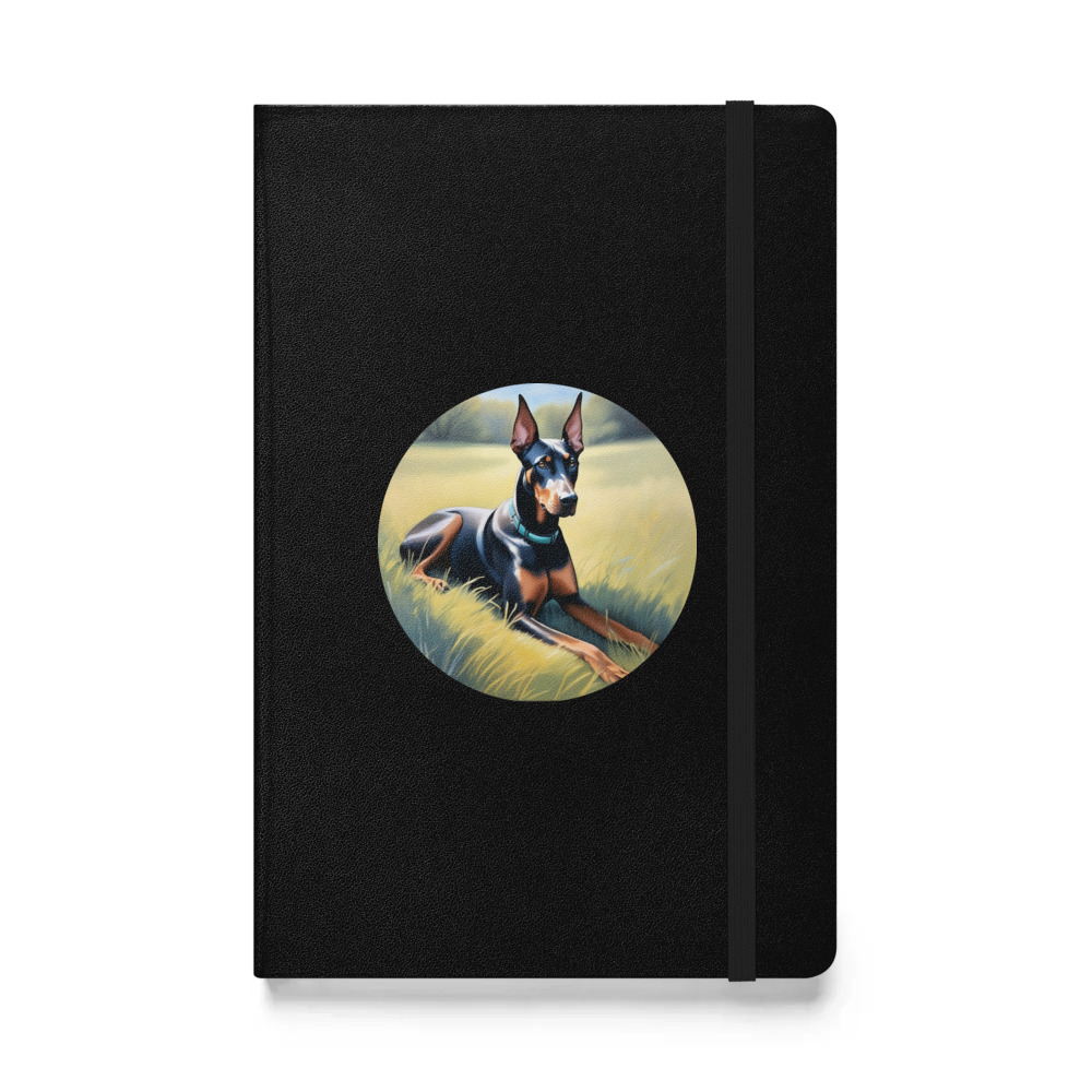 PugMug Custom Doberman Pinscher Hardcover Bound Notebook