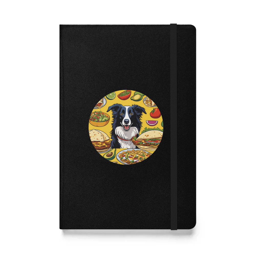 PugMug Custom Border Collie Hardcover Bound Notebook