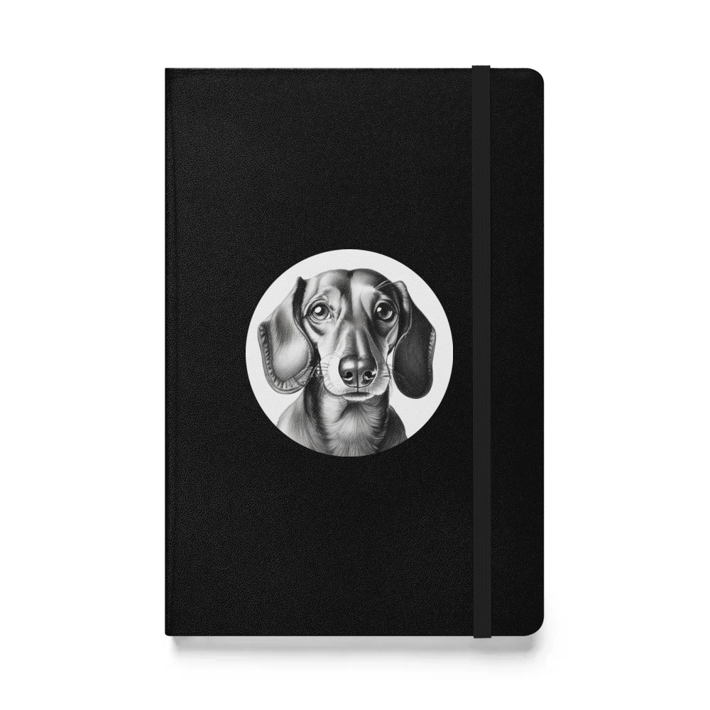 PugMug Custom Tan Dachshund Hardcover Bound Notebook