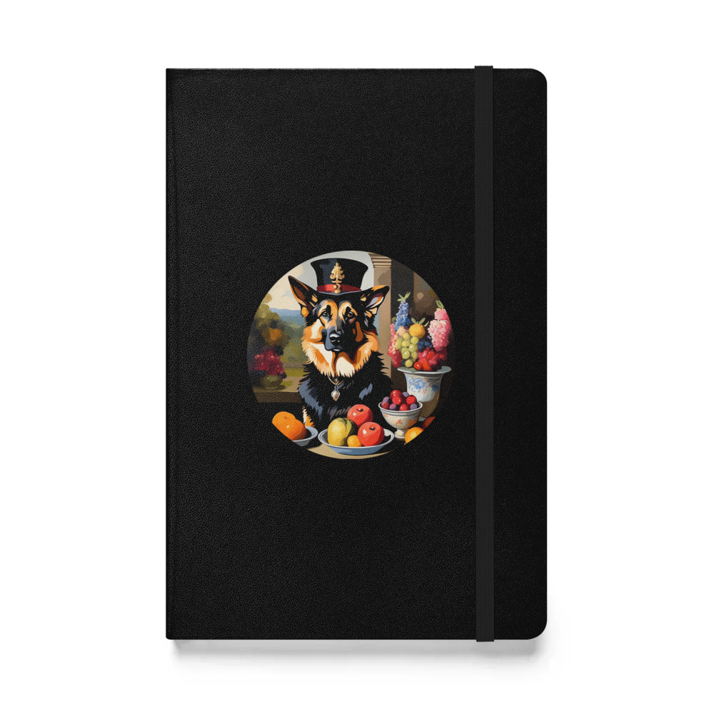 PugMug Custom German Shepherd Dog Hardcover Bound Notebook