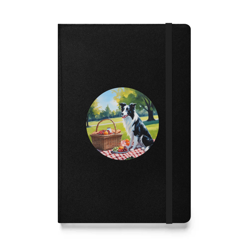 PugMug Custom Border Collie Hardcover Bound Notebook