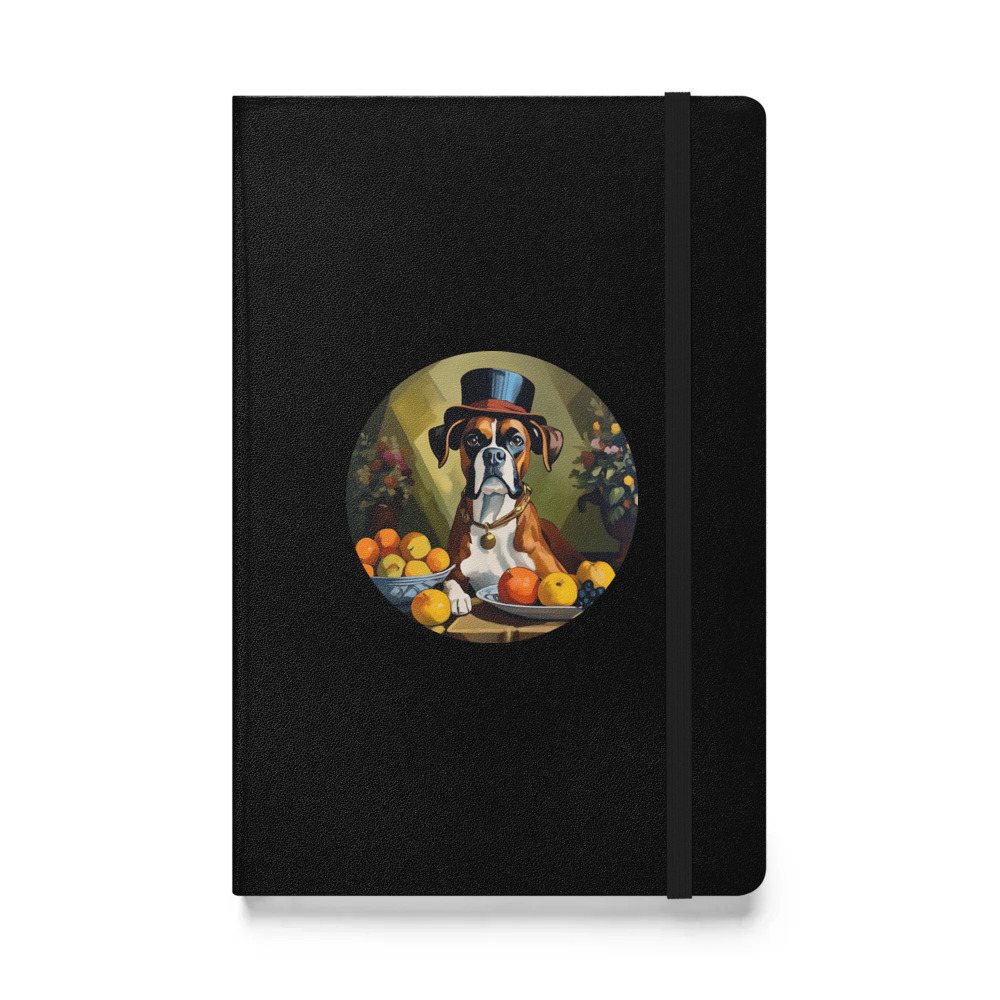PugMug Custom Boxer Dog Hardcover Bound Notebook