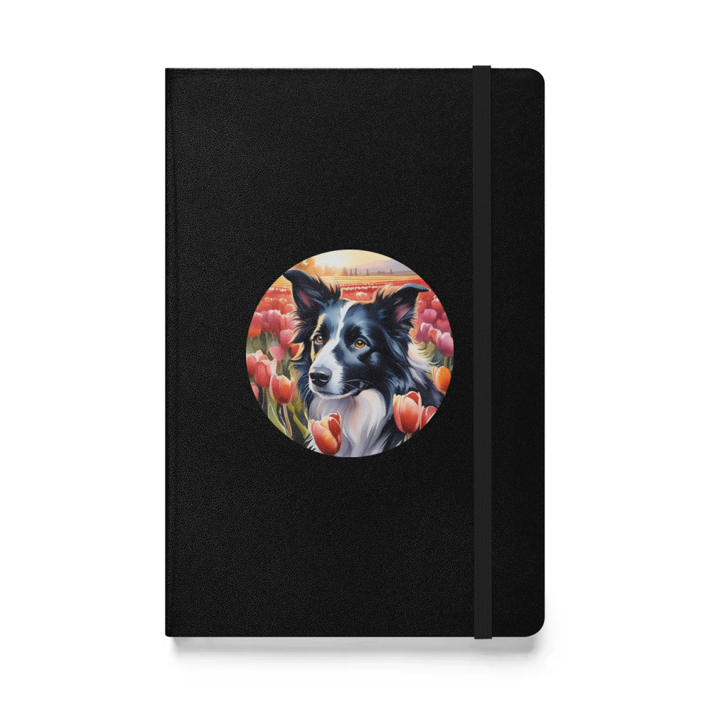 PugMug Custom Border Collie Hardcover Bound Notebook